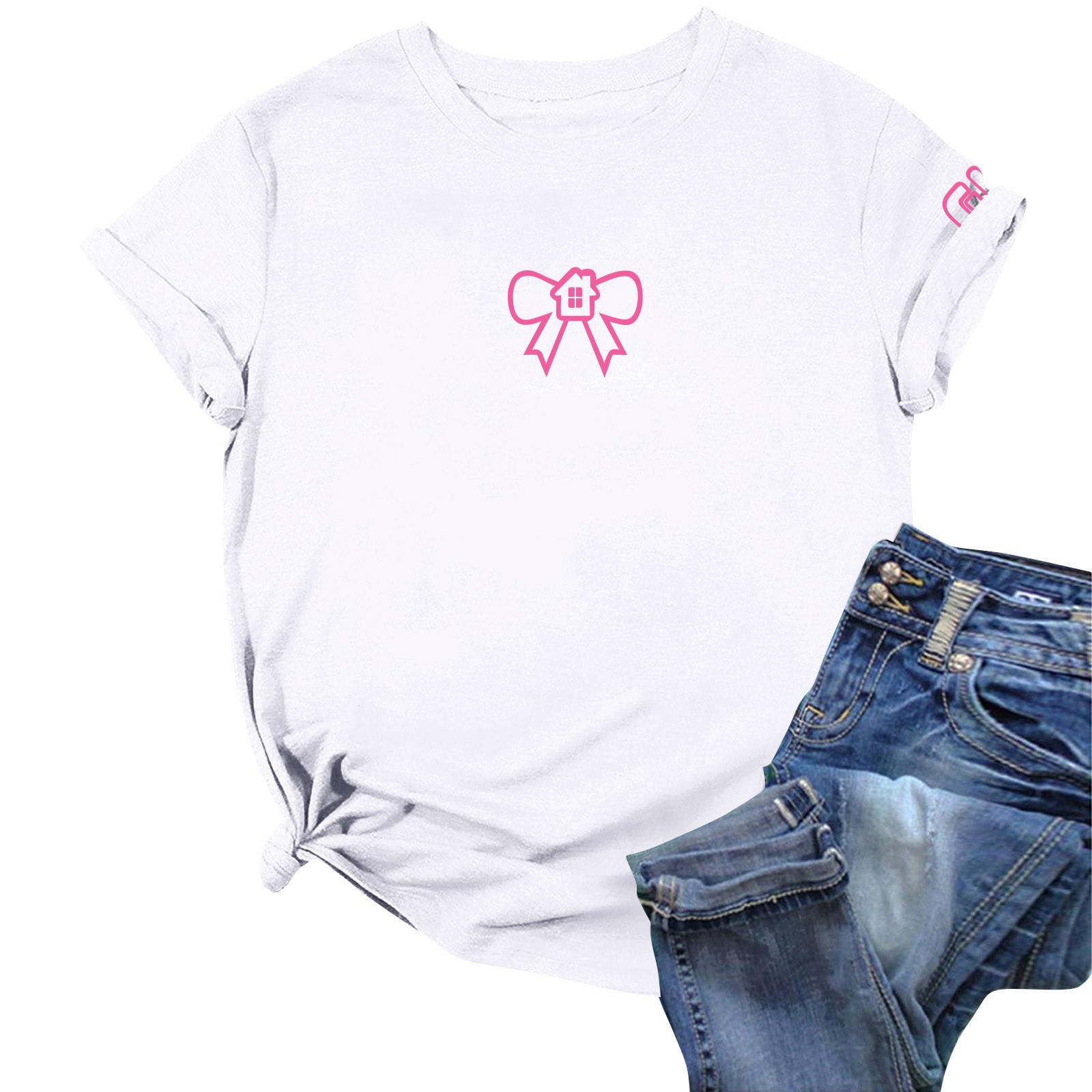 

Детская летняя спортивная футболка и шорты, комплект из 2 предметов, спортивный костюм, короткий рукав, укороченный топ с буквенным принтом и комплект одежды 100 белый