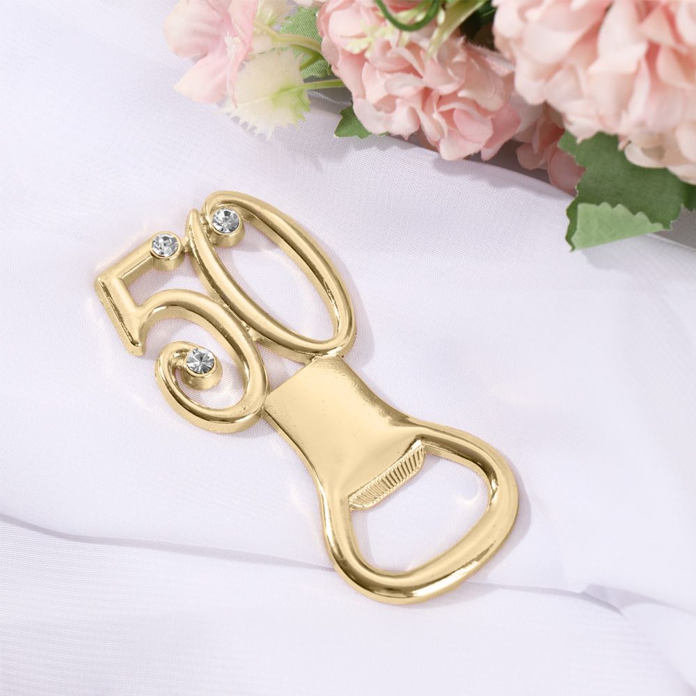 Souvenir Party Supplies Number shape Anniversary Bar Tool Beer Opener Age Birthday