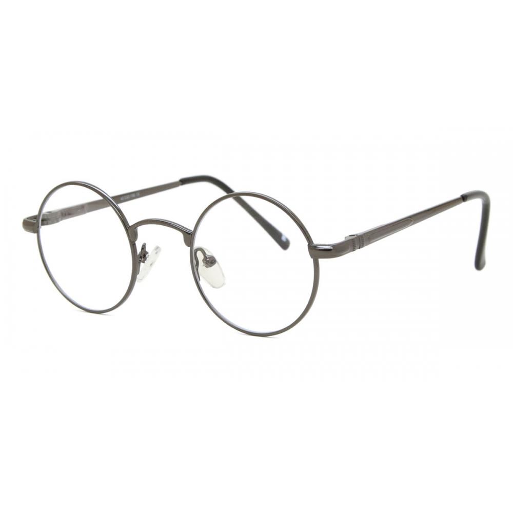 Full Rim Round Dark Gunmetal Grey Smartbuy Collection Scout Asian Fit M5a Fashion Unisex Eyeglasses