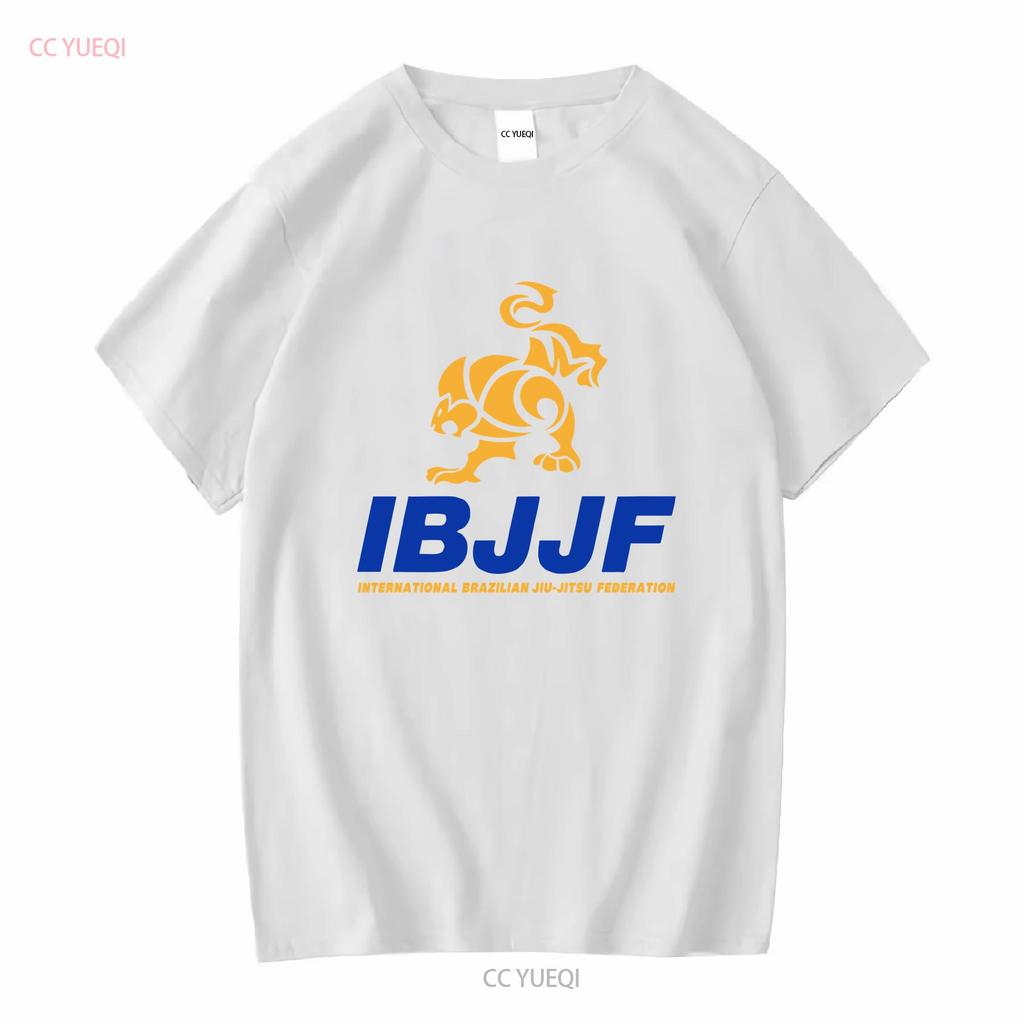 IBJJF International Brazilian Jiu Jitsu Federation Men's Black T Shirt S 5XL vintage Washed graphic Stretched homme Slightly
