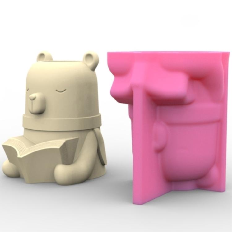 Bear Rabbit Foxes Flowerpot Storage Mold Trinket Holder Tool DIY Home Decor Mold