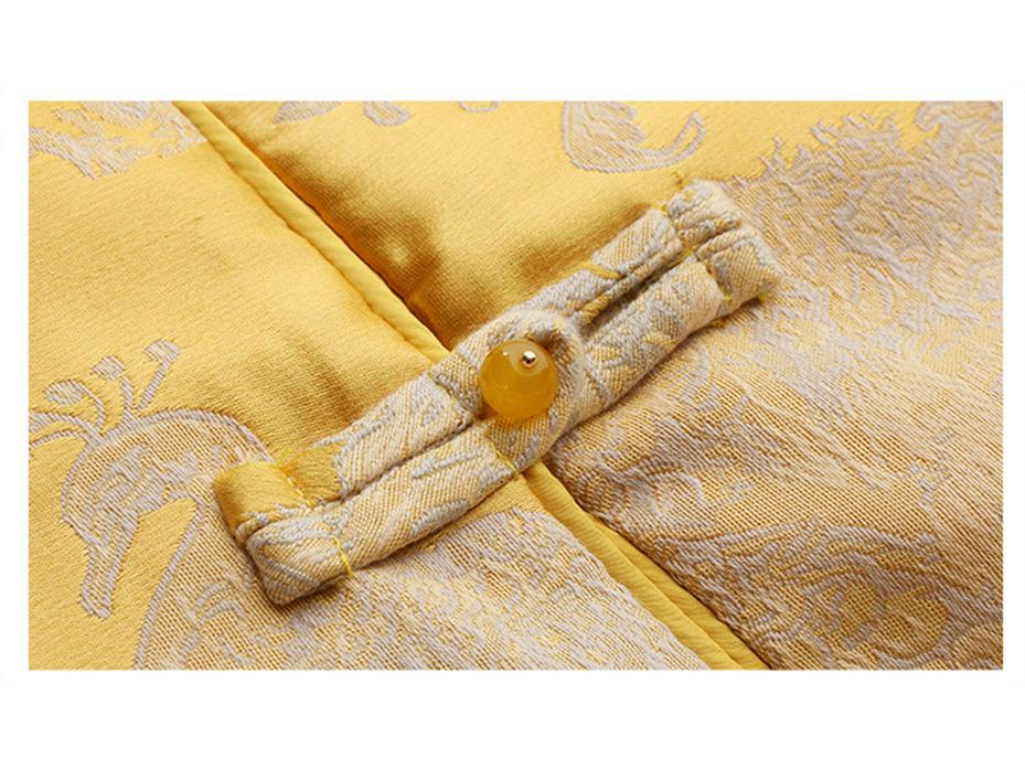 2025 Women's Chinese Style Jacquard Lace Top with Frog Button Sleeveless Vest