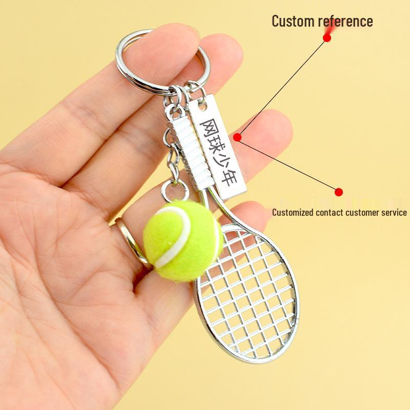 Creative Tennis Sports Keychain - Souvenir Pendant & School Prize