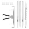 3Pcs Marker Erase Pen No Odor Safe Professional Durable Tattoo Tool with Replacement Head Ruler