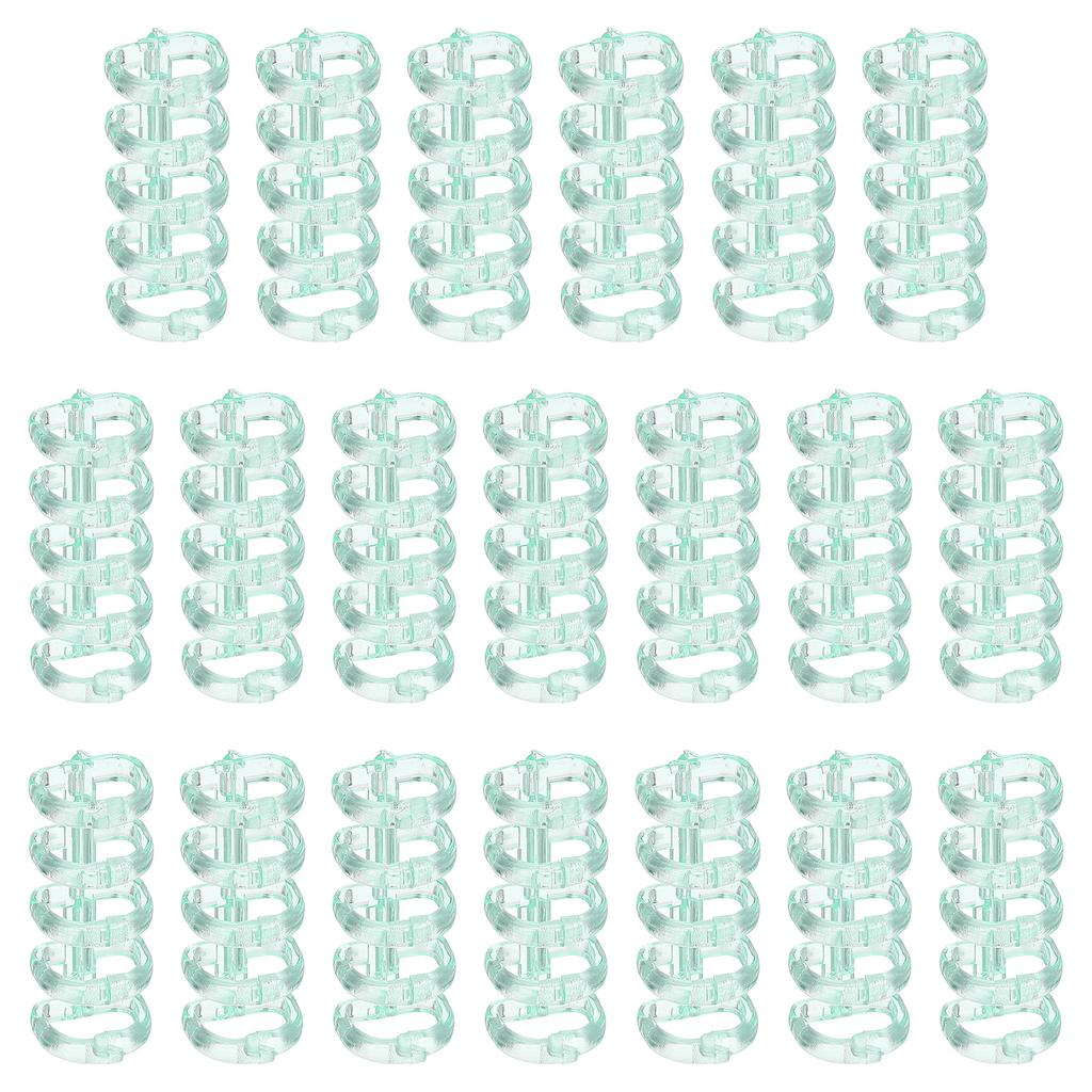 10/20Pcs 5-Ring Binding Spines Snap Split Binder Rings Plastic Round Loose-Leaf Rings Comb Folio Binder Stationery Office Supply