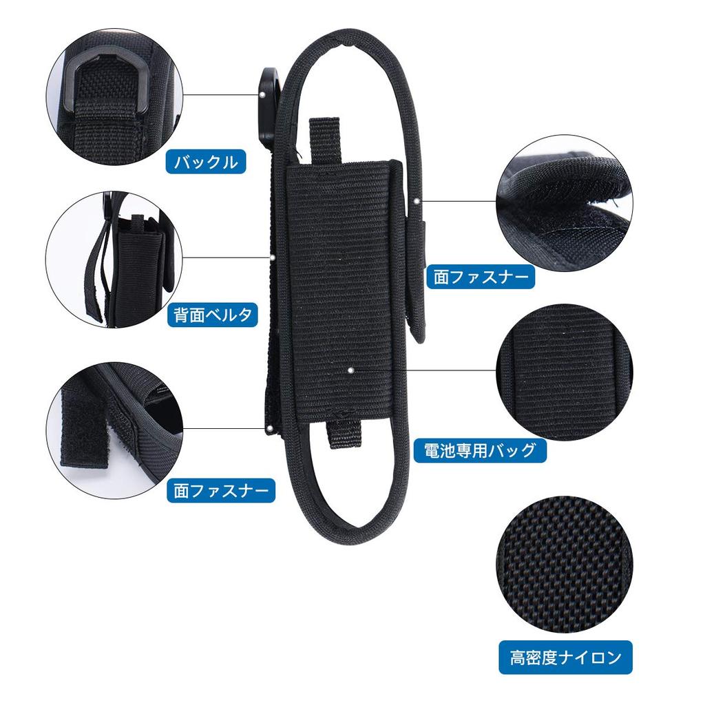Torcia WUBEN AS5 Torcia Militare L50 Cintura Porta Torcia in Nylon Penna Sfera Portacaso Esterno, Custodia, Borsa, Custodia, Sacchetto, Clip, Piccolo,