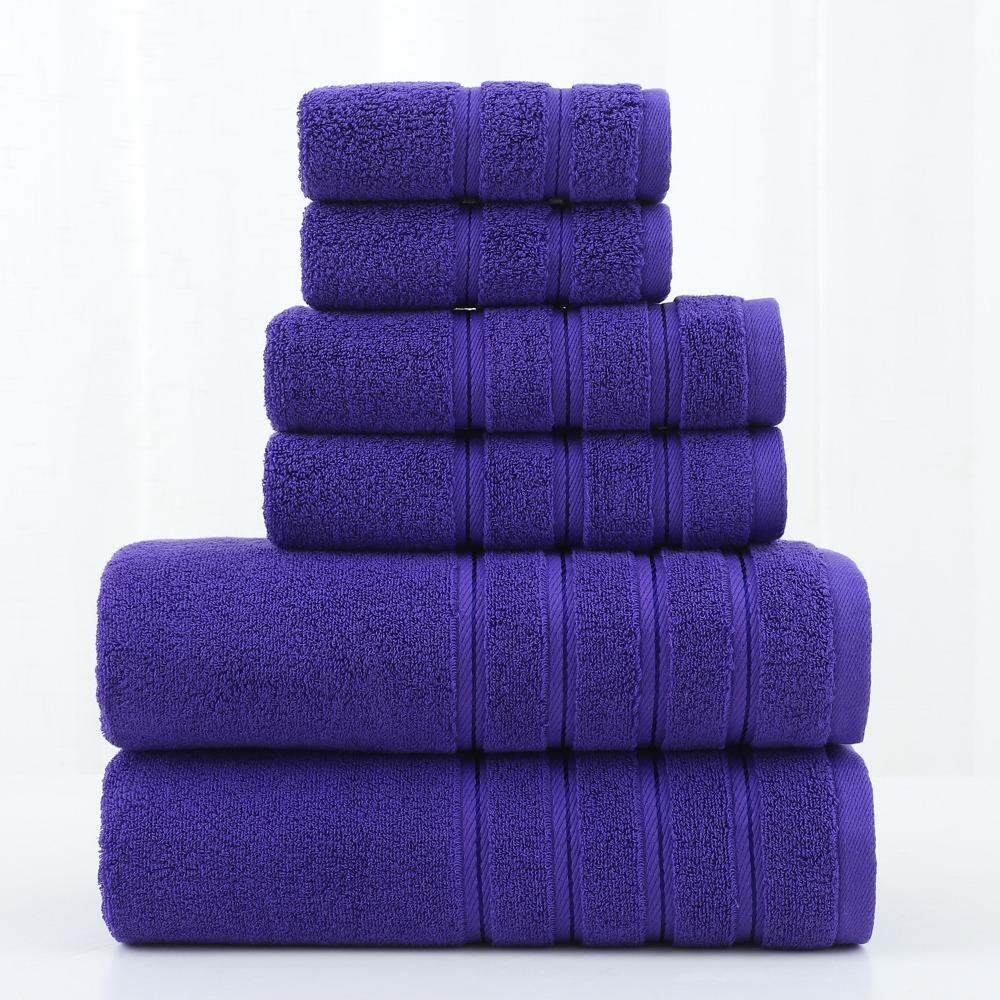 Spot large thickened cotton souvenir towel hotel men's sports face towel plain color broken gear water absorption