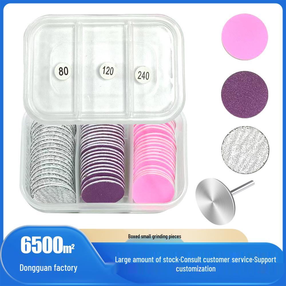 Three-Color 60-Piece Nail and Foot Sanding Sheets Set: For Nail and Skin Grinding, Repair, Callus Removal, Replaceable Sheets