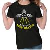Roswell New Mexico Alien UFO Zia Spaceship Womens Top Junior Graphic Tee
