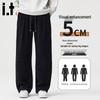 CHOCOOLATEit Men's Winter Corduroy Wide-Leg Curved Casual Pants