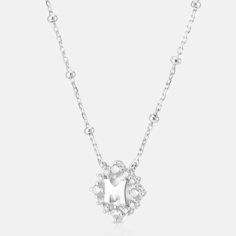 METROCITY JEWELRY M Basic Sterling Silver White Necklace A231SN9120WPA