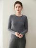 Pure Cashmere Women's Round Neck Sweater - 2026 Autumn/Winter, Versatile Slimming Style, Solid Color Warm Base Layer.