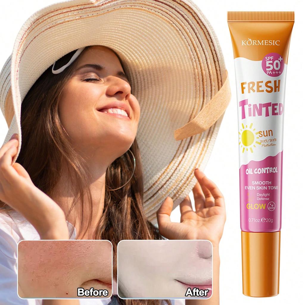 1pc SPF50 PA+++ Face & Body Sunscreen, Oil-Control, Non-Greasy, UV Protection, Whitening, Waterproof