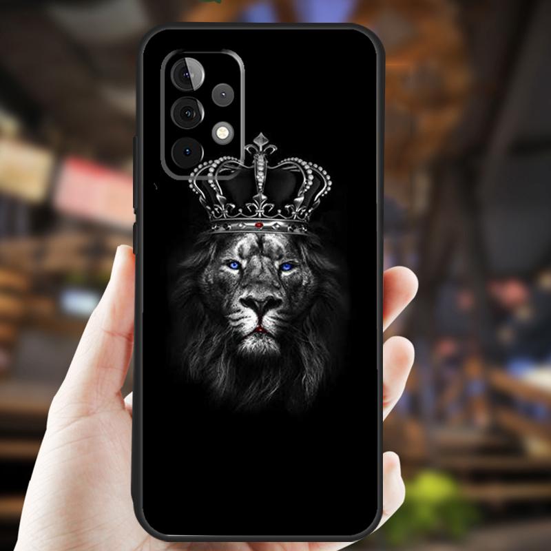 Animal Lion Case For Samsung Galaxy A34 A06 A05 A32 A16 A55 A36 A26 A54 A14 A22 A52 A35 A15 A53 A13 A56