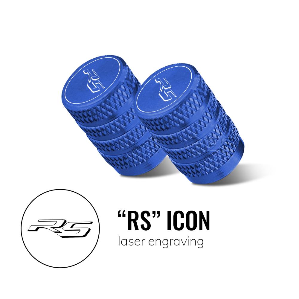 Motorcycle 2PCS Tire Valve Caps Wheel Tyre Cover CNC Aluminum Alloy For BMW R1250RS R1250RS R1200RS LC R1150RS R1100RS K1200RS B-Blue-RS