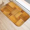 1Pcs Wood Stone Pattern Kitchen Entrance Door Mat Coral Velvet Carpet Doormat Indoor Outdoor Floor Mats Anti-Slip Rug