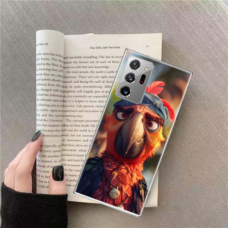 Macaw Pirate Phone Case for Samsung A17 A37 A57 A07 A16 A26 A36 A56 A05S A15 A25 A35 A55 Galaxy A03 A13 A23 A33 A53 A50S A51 A70