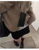 Women's High-Neck Zip-Up Cardigan: Pure Wool Knit Sweater, 2025 European Style, Loose, Thickened Stand-Up Collar for Autumn/Winter.