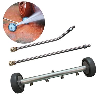4000PSI Chassis High Pressure Washer Cleaner 16-inch Electric Washing Locomotive Bottom Water Broom with 2 Extension Rods