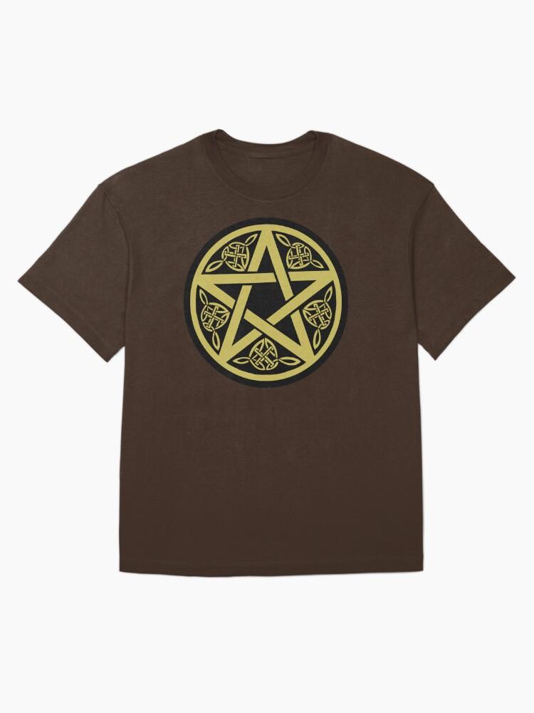 Pentangle Wicca Pentagram Witch Druid Pagan Wiccan Witchcraft Magic Symbol Oversized T-Shirt