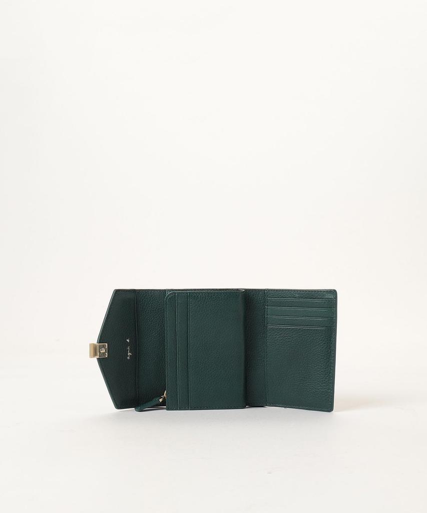 agnes b. Miyuki Wallet TAW04-01 Women's Free Size Green