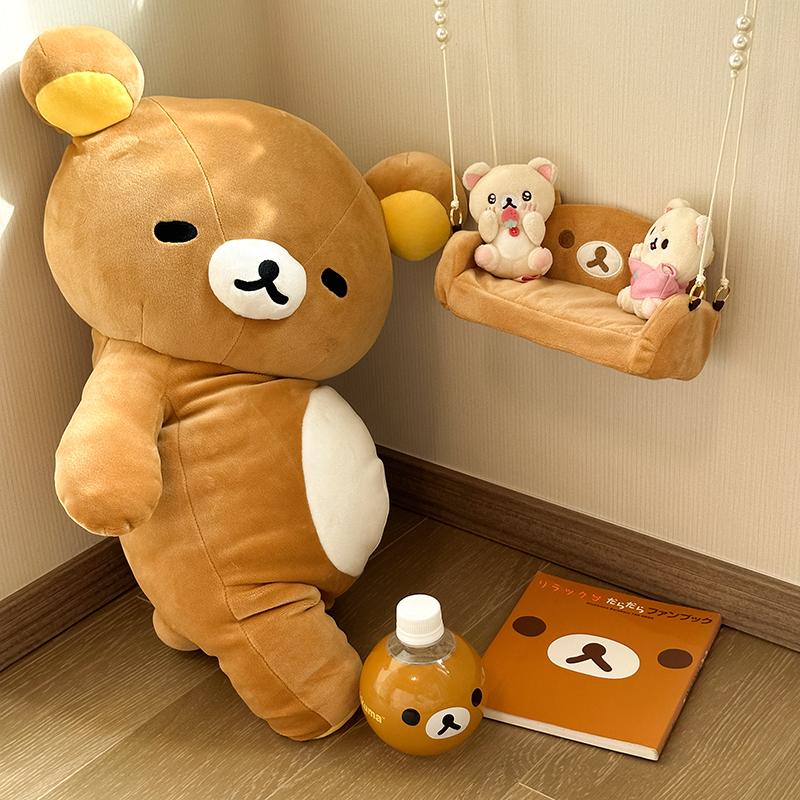 Velmi měkký plyšák Rilakkuma Kreslený líný medvěd Plyšáci Plněný Anime Roztomilý medvídek v japonském stylu Mazlivý polštář Dárky Dívka