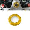 Red Color Aluminum Ignition Switch Key Hole Cover Ring Cap Compatible with Honda Monkey 125 Z125 / CT125 Trail 125 Hunter Cub All Models