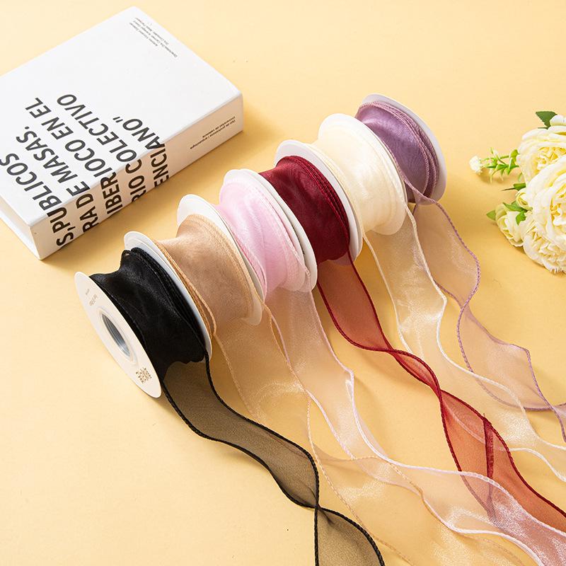 Valentine's Day Korean Fishtail Yarn Ribbon for DIY Flower Bouquets and Cake Decorations