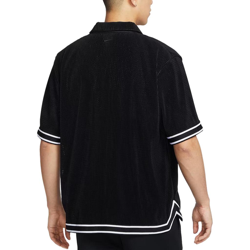 Nike SS25 Fashion Soft Comfortable Versatile Short Sleeve Shirt Men shirts Black IB0021010