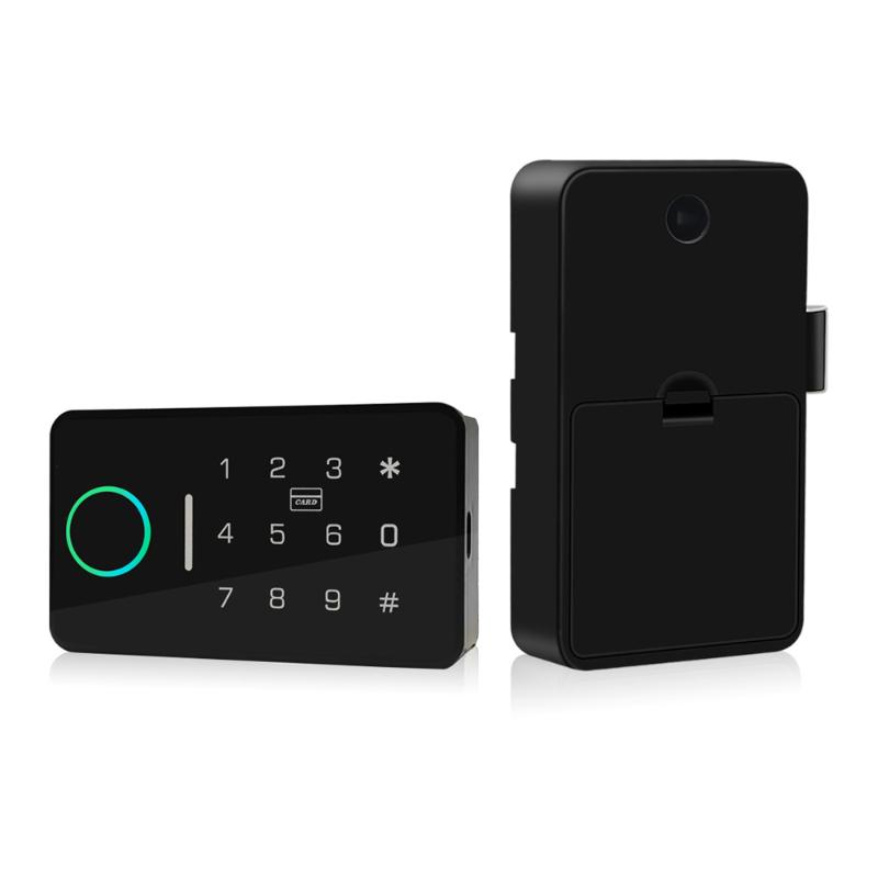 1 Stück Unterstützung Tuya App Smart Fingerabdruck Ohne Bohren Cam Lock Schrank Schloss Tür Schublade Aktenschrank Post Briefkasten Möbel Spind