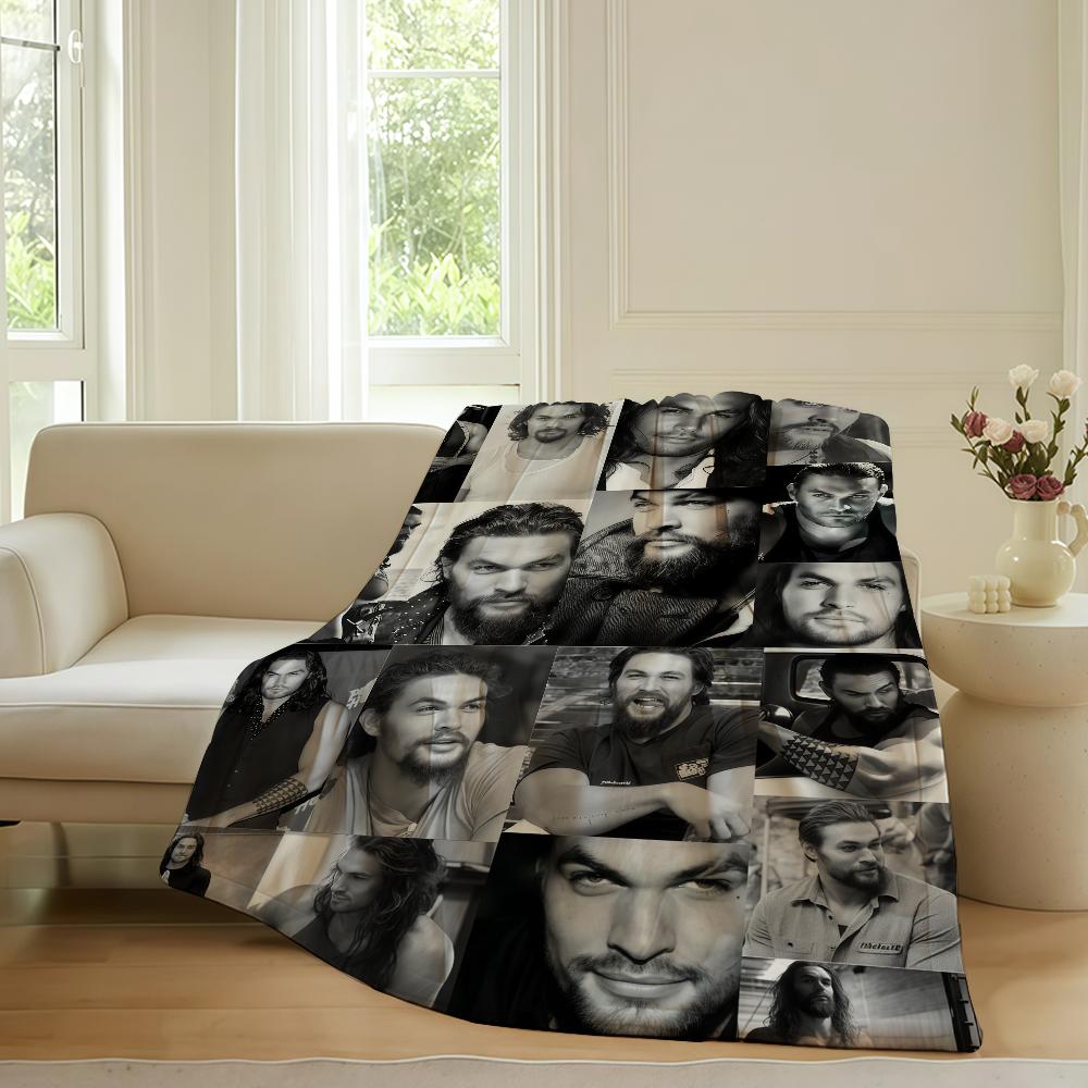 Americký herec Jason Momoa Deku Pro Pohovku Kancelář Postel Letadlo Cestování Spánek Čtení Relaxace Kempování Měkké A Teplé