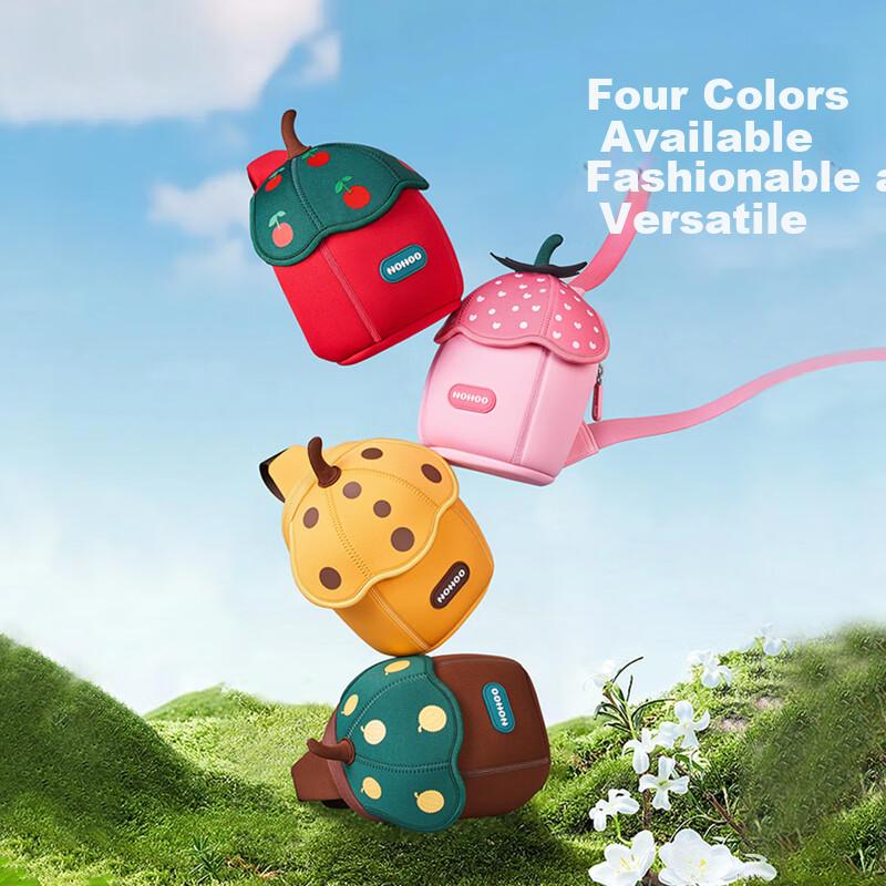 NOHOO Children's Waist Bag Storage Chest Pack, Outdoor Travel Breathable Crossbody Bag, Elsa Red