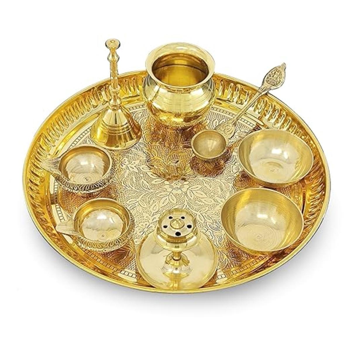 Misiņa Puja Thali komplekts 20,32