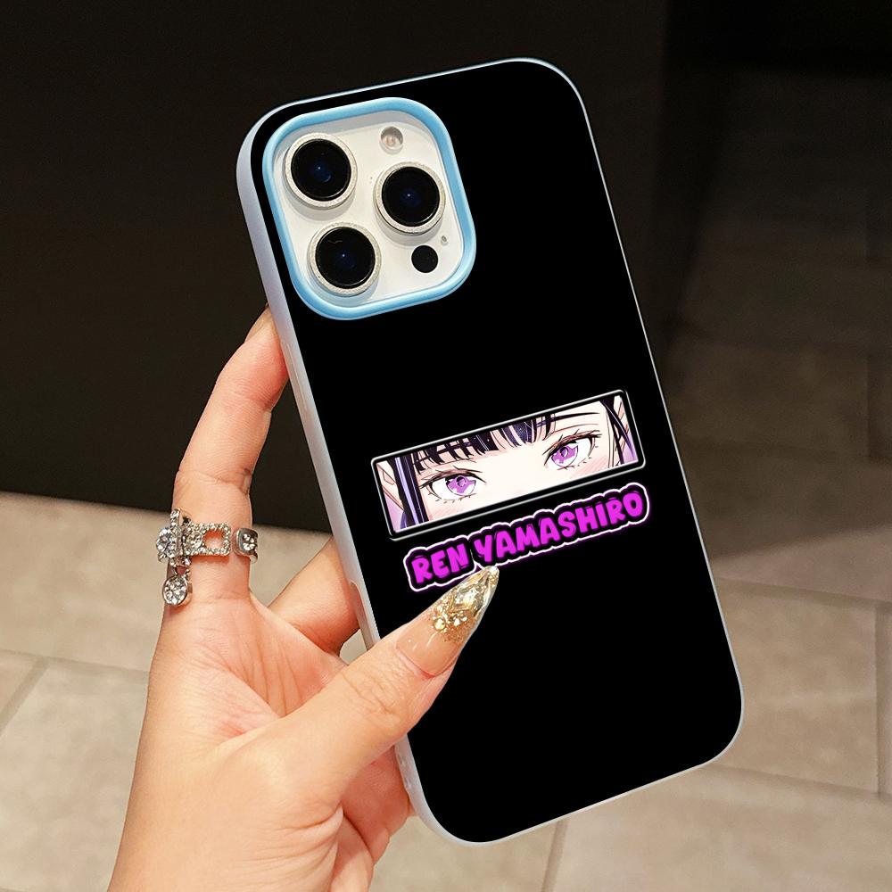 

Mato seihei Ren Yamashiro Jelly Double layer Light Blue Mobile Phone Case for iPhone 17 16 15 14 13 12 11 Air Pro Max Plus iPhone17 Pro