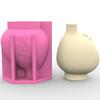 Creative Vase Molds Silicone Crafting Molds Abstract Face Shape Great for Concrete Flower Pots and Artistic Pen Holders