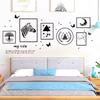 Wall Stickers, Lines, Zebra Photo Frames, Nordic Decorations, Paintings, Literary and Fresh Bedroom Wall Decoration Stickers Dormitory Renovation