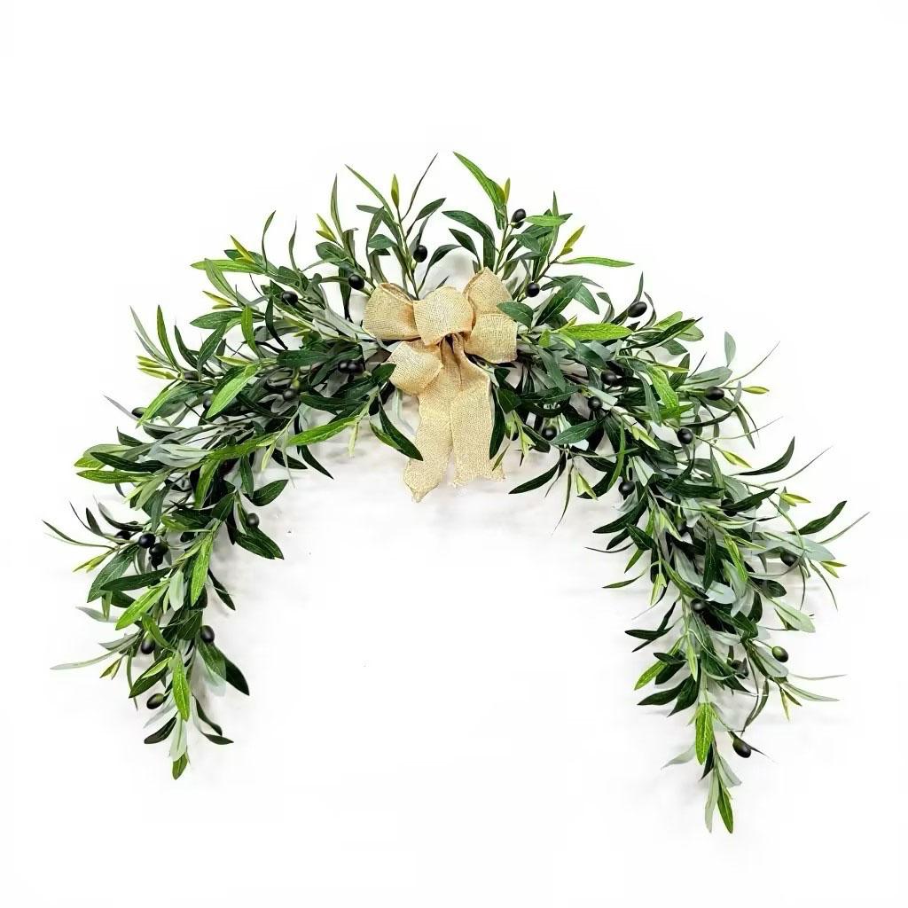 

Olive Leaf Door Hanging Decoration Spring And Summer Simulation Decoration One Size