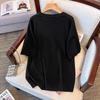Plus Size Women's Summer Ice Silk Knit Slimming T-Shirt, Short Sleeve - Style 8110