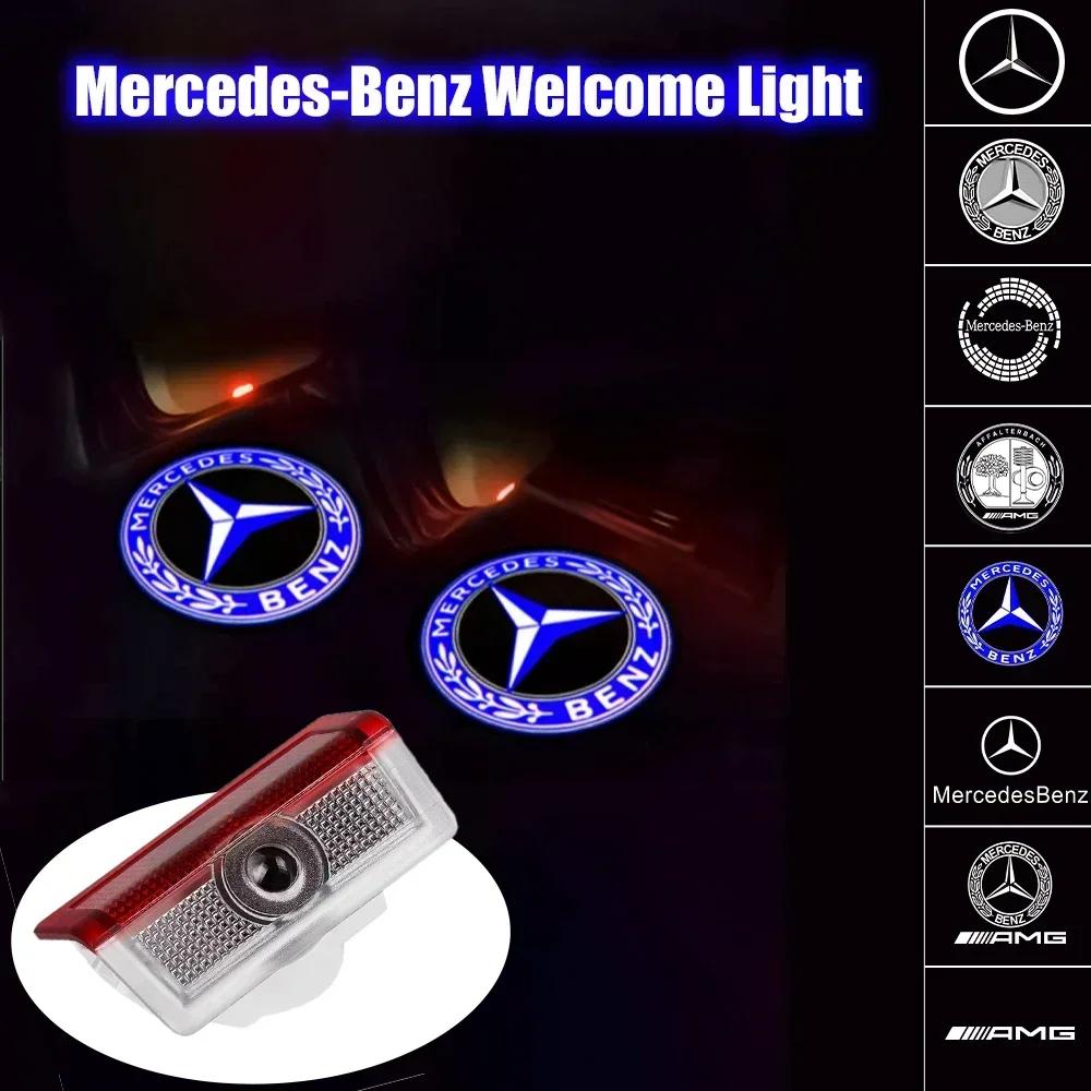 2X Autotür-Logo Willkommenslicht LED-Projektionslicht für Mercedes Benz AMG GLC GLA GLE GLS GL W204 W176 W205 W213 W166 W212 C180