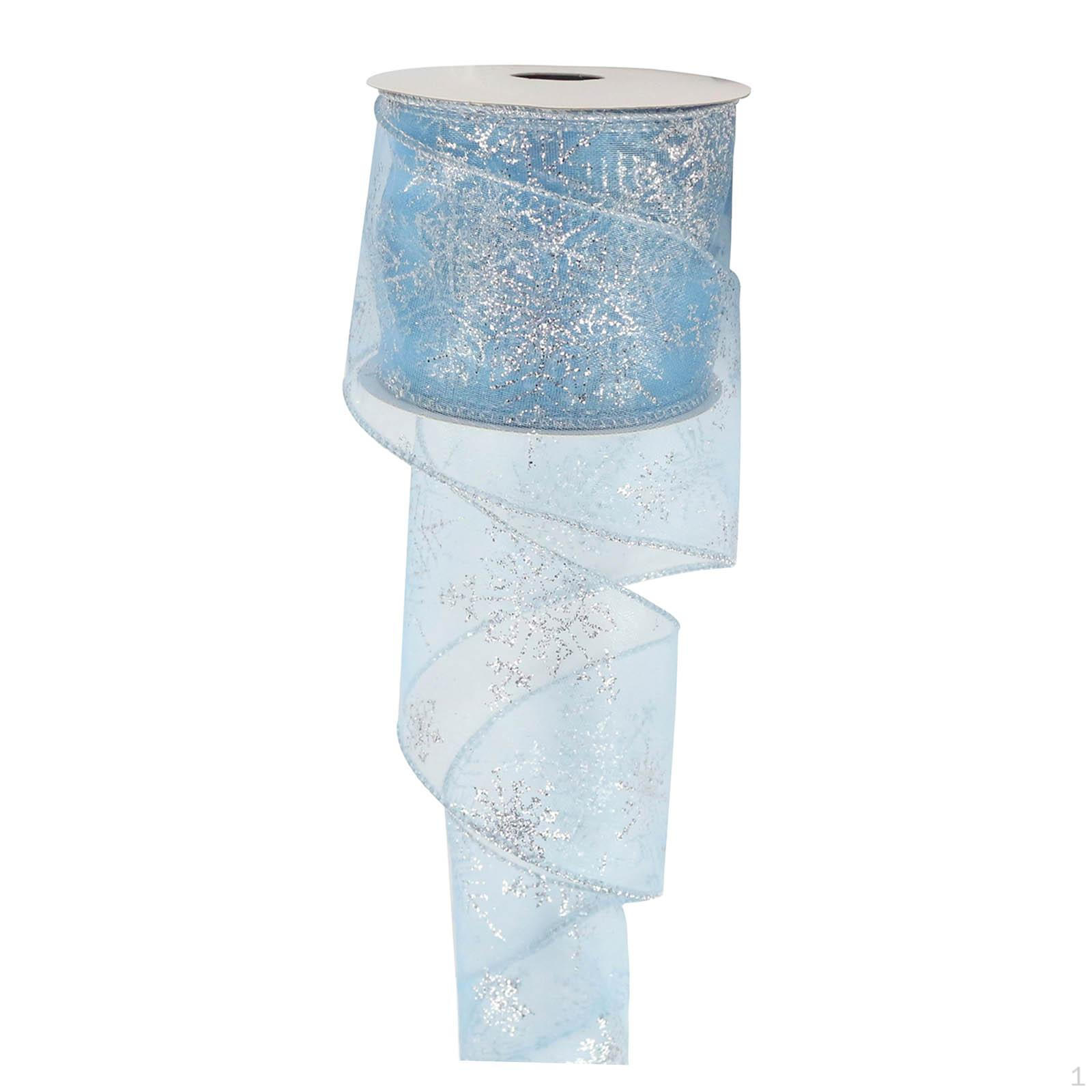 

Glitter Ribbon DIY Wired Edge for Sewing Making Valentines Day синій