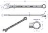 Klucz Płaskooczkowy Extra Długi 13Mm Dł 205Mm Standard Asme B107.9M Waryński