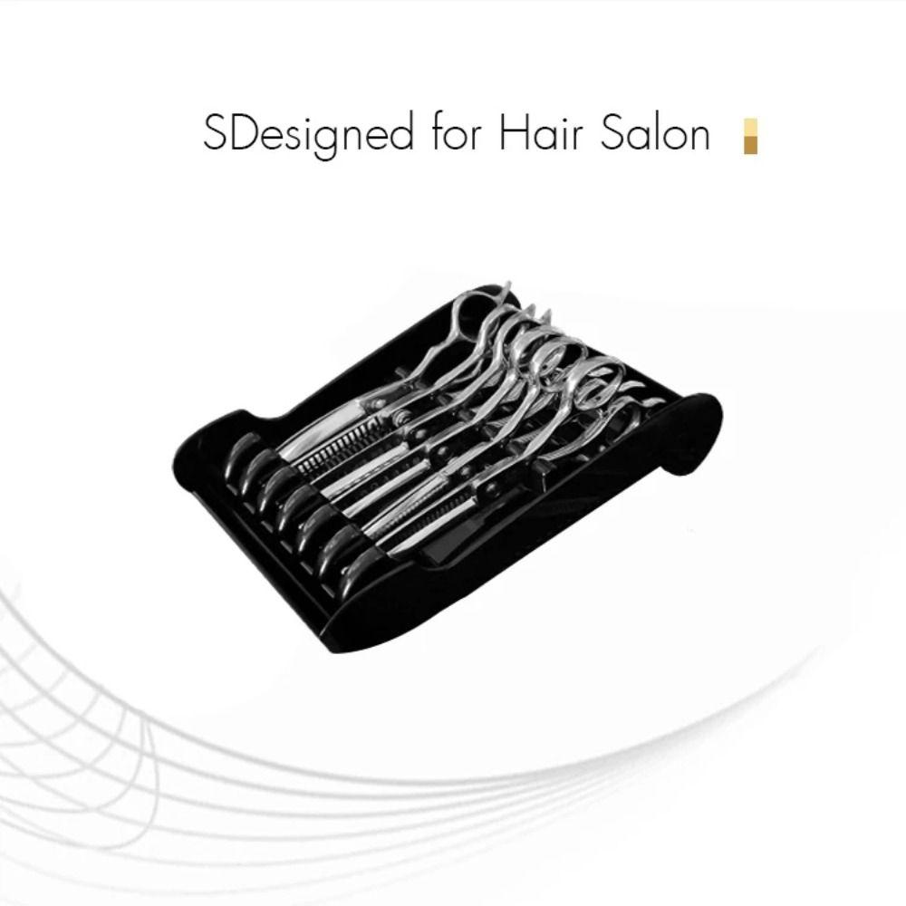 8 Slot Barber Scissors Storage Rack Large Capacity Hairdressing Tools Organizer  Styling