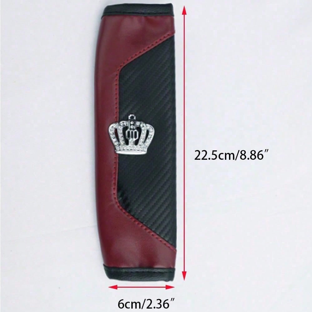 Cross-Border E-Commerce Car Carbon Fiber Leather Car Shoulder Cover Crown Shoulder Cover