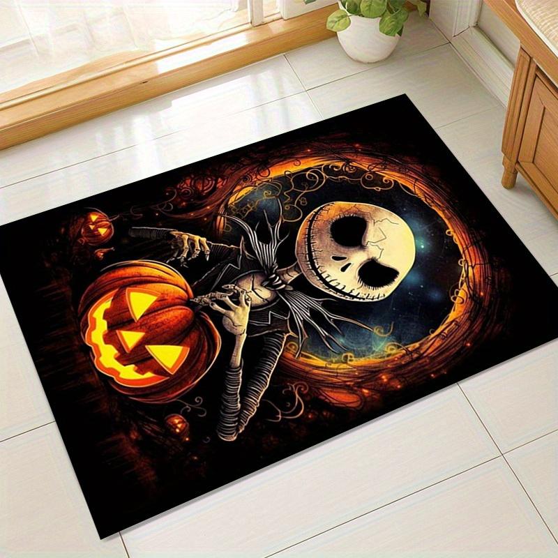

1pc. Halloween Pumpkin Jack Skellington Home Decorative Rug Office Carpet Chair Mat Outdoor Giftz049080 60cm by 90cm