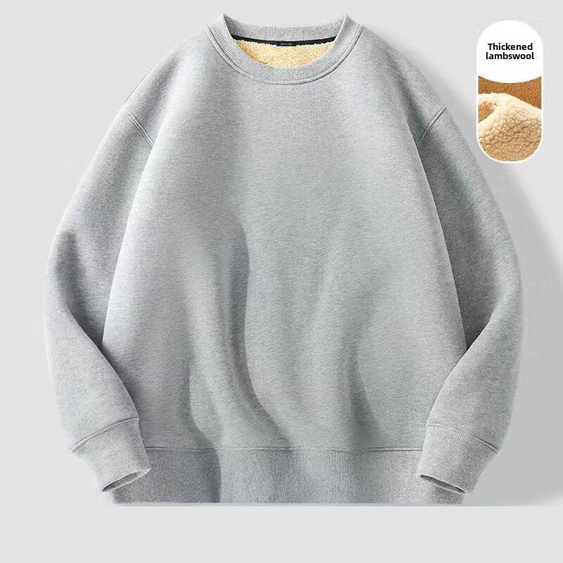 Men's & Women's Thick Fleece Sweater - Lamb Fleece, Warm, Round Neck - Perfect for Autumn & Winter