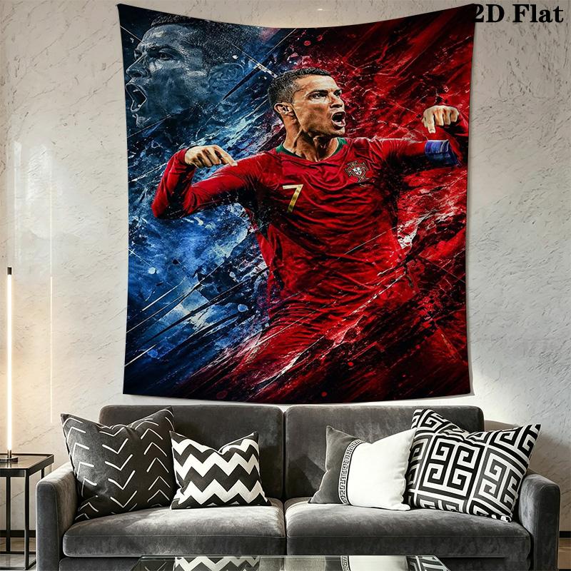 Ronaldo'S Dynamic Celebration Threepiece Set 1 Duvet Cover 2 Pillowcase Without Core Bedding Set Soft And Comfortable