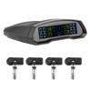 Wireless Tire Pressure Alarm Monitor Solar USB Power TPMS Digital LCD Display Sensor