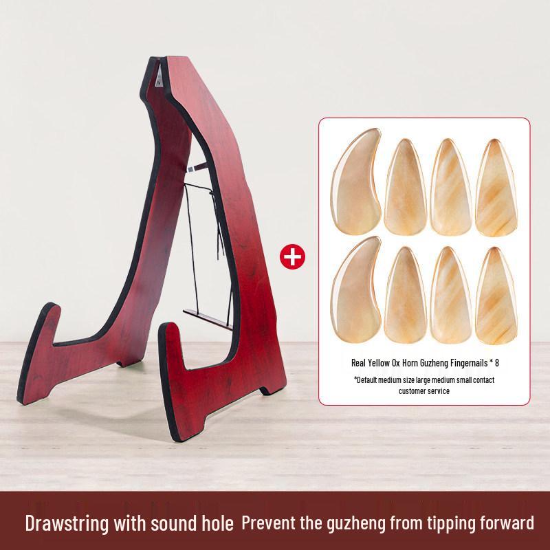 Vertical Folding Guzheng Stand: Ancient Style Floor and Wall Mount