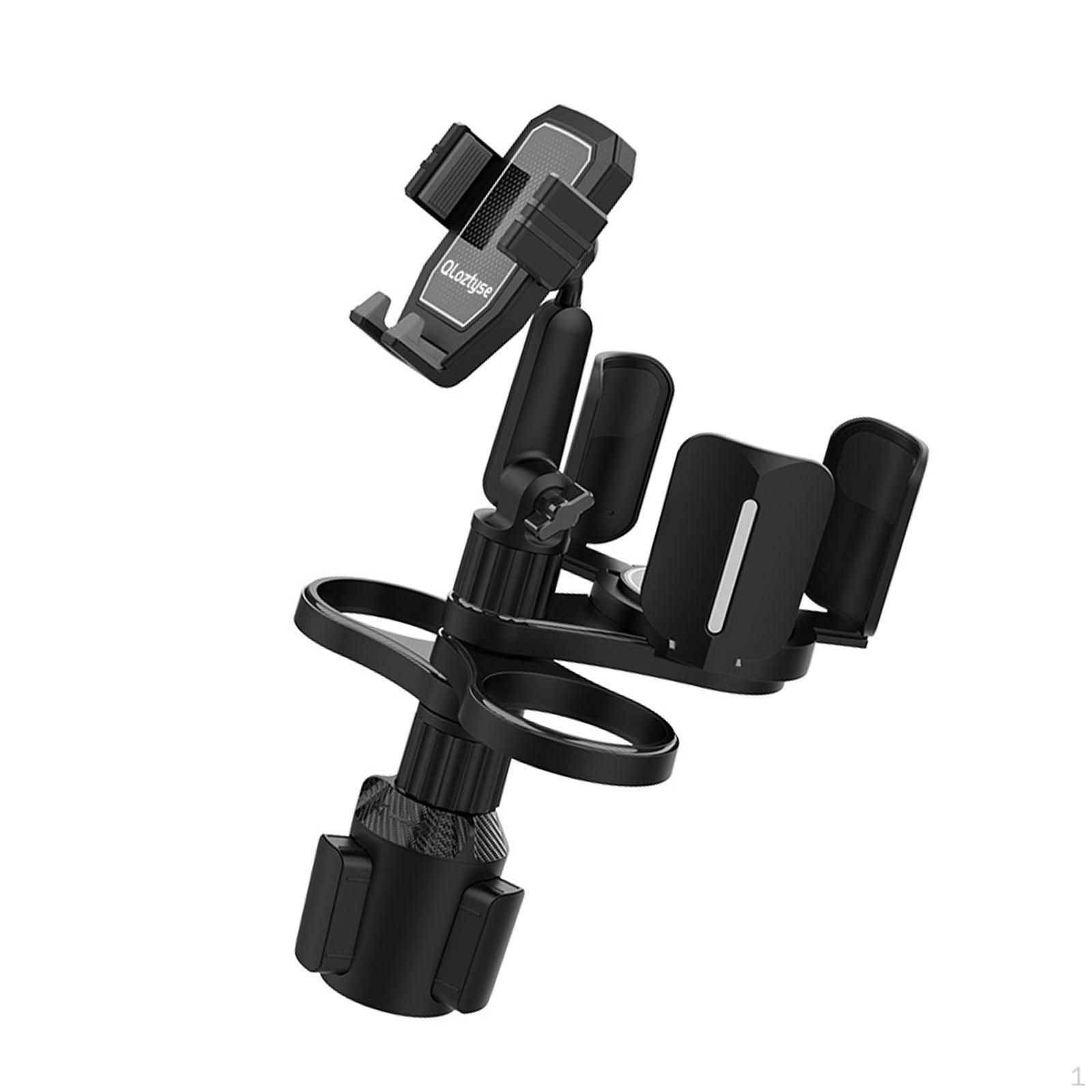 Car Cup Holder Expander Adapter with Phone Easy Installation