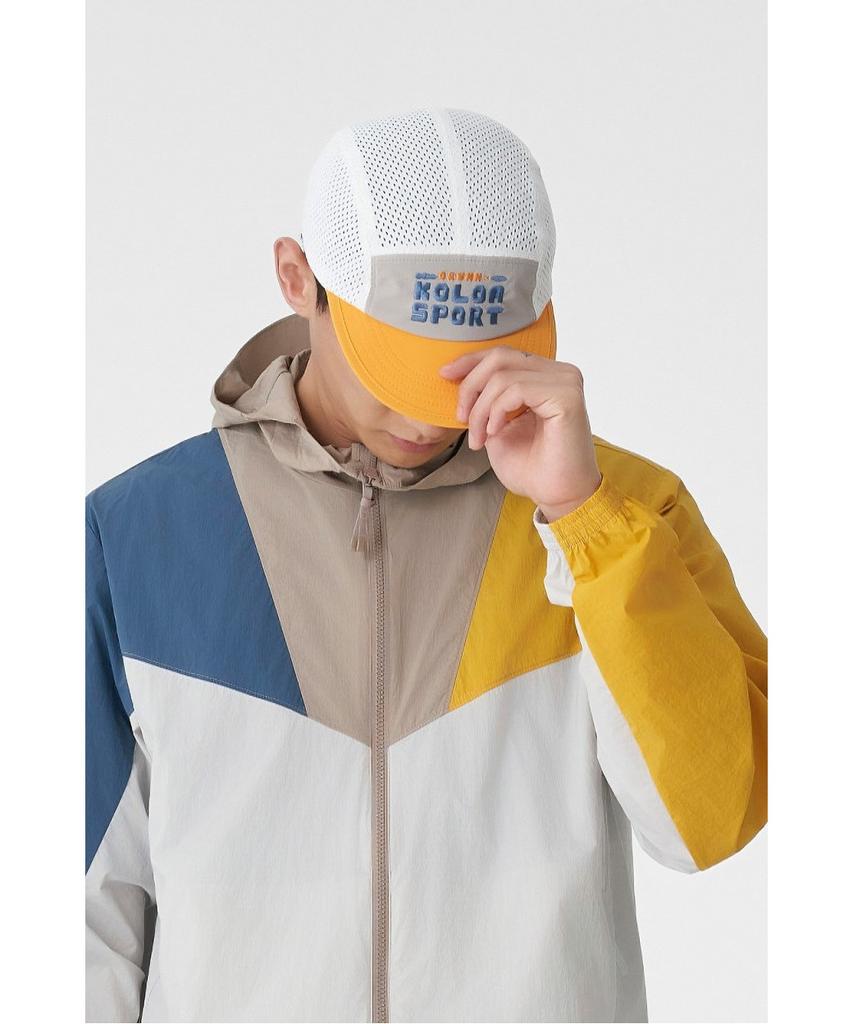 Koolongseupocheu [Ks X Orumm] Unisex Bouldering Mesh Color Block Camp Cap Qerex26823Yel